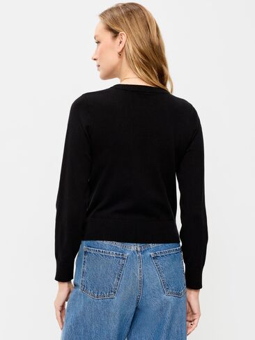 Old Navy SoSoft Lite Crew-Neck Sweater - Black Jack in Saudi Arabia