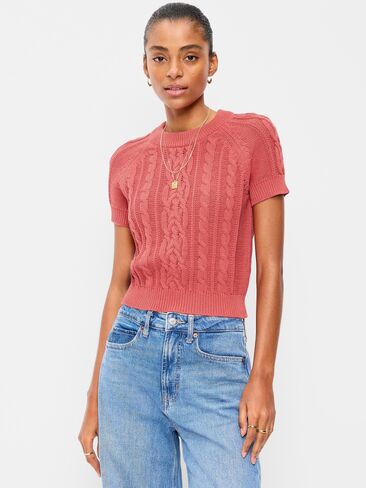 سترة قصيرة من القطن بأكمام قصيرة من Old Navy Seaside - CACTUS BLOOM in Kuwait