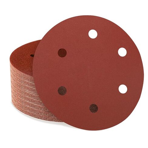 50 PCS 9 Inch 6 Hole Hook and Loop Sanding Discs Drywall Sandpaper Include 60, 80, 120, 150, 240 Grit for Drywall Sander in Kuwait