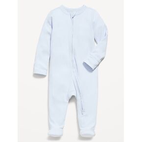 Old Navy Ribbed 2-Way-Zip Sleep & Play Footed One-Piece for Baby - Contrail in Saudi Arabia