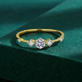1Pc Fashion Sterling Silver Zirconia Ring Fine Jewelry Gift For Women Daily Wear Stacking For Women Birthday Gifts in Kuwait