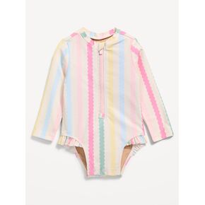 Old Navy Long-Sleeve Rashguard Swim One-Piece for Baby - Multi Color in Kuwait