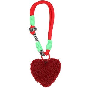 KINCHYGO, Plush Heart Pendant Love Charm With Wrist Strap Lanyard Keychain for Bags Cars Room Decor in Kuwait