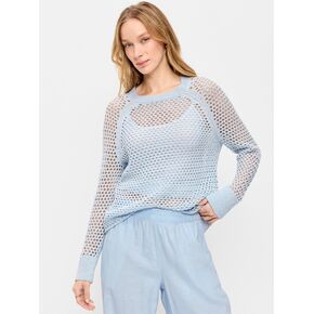 Old Navy Open-Knit Raglan Sweater - Sky Maintenance in Kuwait