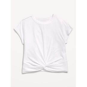 Old Navy CloudMotion Short-Sleeve Front-Knot T-Shirt for Girls - Calla Lilies in Kuwait