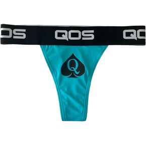 QOS Iconic Queen Of Spades - Turquoise Blue Thong in Saudi Arabia