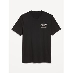 Old Navy Logo Graphic T-Shirt - Light Black Heather in Kuwait
