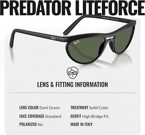 Ray-Ban RB4453 PREDATOR LITEFORCE Square-Round Shaped Sunglasses for Men & Women with Official RAYBAN Eyewear Kit in Saudi Arabia