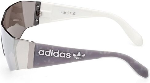 adidas Mens Originals Single Lens Rectangular Sunglasses - Grey in Saudi Arabia