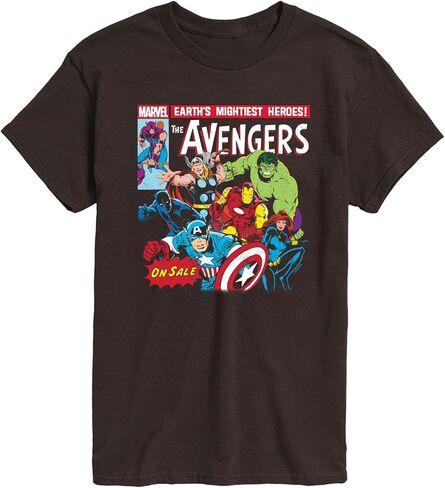 Marvel - Avengers Retro Comic - Men's Short Sleeve Graphic T-Shirt in Saudi Arabia