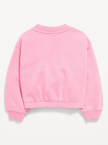 Old Navy Balloon-Sleeve Sweatshirt for Toddler Girls - HYDRANGEA PINK in Saudi Arabia