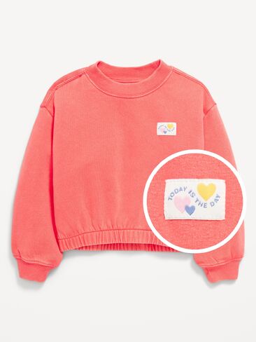 سويت شيرت بأكمام بالون من Old Navy للفتيات الصغيرات - كرنفال in Saudi Arabia