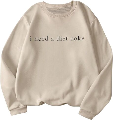 Soly Hux Crew Neck Neck Long Long Pullover Sweatshirts Letter Graphic قمم القميص فضفاضة in Saudi Arabia