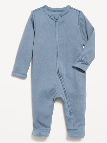 Old Navy Ribbed 2-Way-Zip Sleep & Play Footed One-Piece for Baby - NIGHT CLOUD in Saudi Arabia