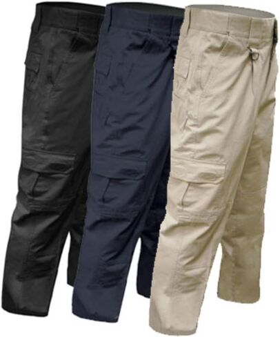 Big and Tall Tactical Cargo Pants Sizes 28-54 Khaki with Rip Stop Fabric in Saudi Arabia