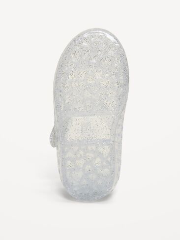 حذاء مسطح من Old Navy Jelly Mary-Jane للفتيات الصغيرات - شفاف in Saudi Arabia