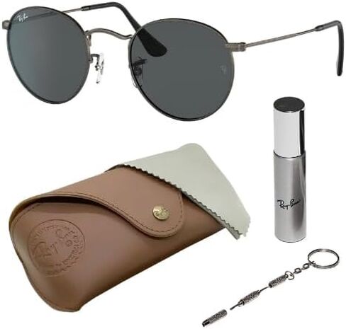 نظارات شمسية من Ray-Ban RB3447 ذات شكل دائري معدني عتيق للرجال والنساء مع مجموعة نظارات RAYBAN الرسمية in Saudi Arabia