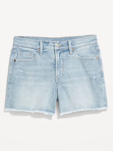 Old Navy Curvy High-Waisted OG Jean Cut-Off Shorts -- 4-inch inseam - LIGHTEST in Saudi Arabia