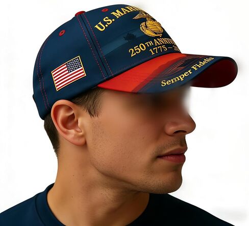 KeHaYi American Military, Military Enthusiast Cap 250th Anniversary Cap The Pattern has a Strong Three-Dimensional Effect and is exquisitely Embroidered. in Saudi Arabia