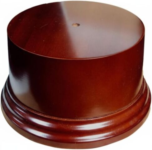 Chunful 1 Pack 3.94 x 3.94 Cherry Wood Base Trophy Base DIY Round Stand فارغ للجوائز الجوائز الجوائز التماثيل الكؤوس عرض موقف الناهض in Kuwait