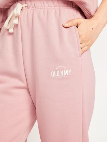 بنطال رياضي بخصر عالٍ وشعار Old Navy - وردي أذن البحر in Saudi Arabia