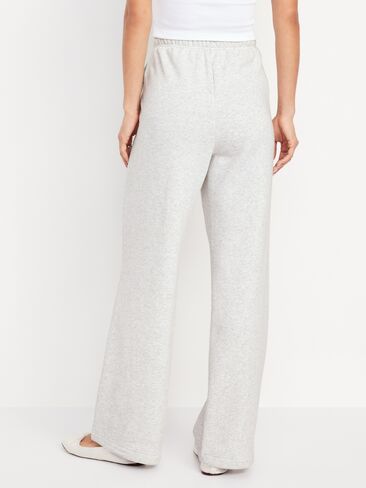 Old Navy Extra High-Waisted Vintage Logo Sweatpants - Light Gray Heather in Saudi Arabia