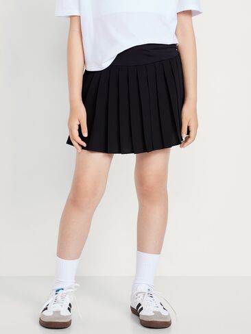 Old Navy High-Waisted Pleated Performance Skort for Girls - Black Jack in Saudi Arabia