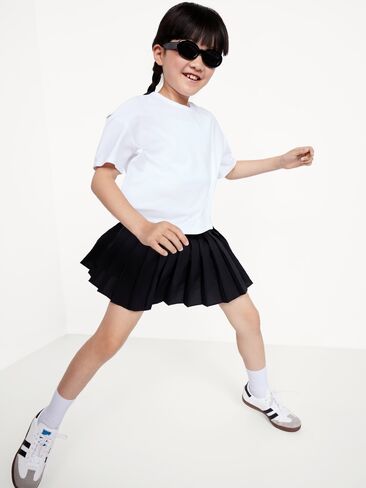 Old Navy High-Waisted Pleated Performance Skort for Girls - Black Jack in Saudi Arabia