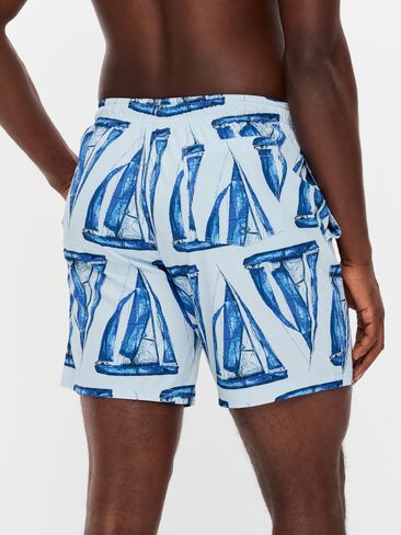 Old Navy Swim Trunks -- 7-inch inseam - Blue Sailboats in Saudi Arabia