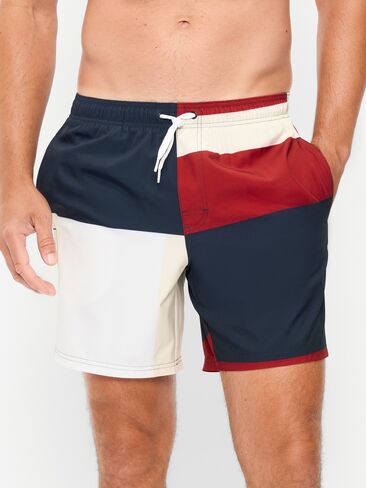 Old Navy Swim Trunks -- 7-inch inseam - MULTI COLORBLOCK in Saudi Arabia