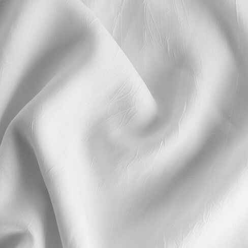 SmartSheer Thermoregulating Semi-Sheer Crushed Voile Curtains – Energy-Saving Privacy Panels with UV Light Deflection, Heat & Cold Insulation for Living Room, Bedroom, and Dining Room (White) in Saudi Arabia