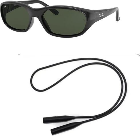 حزمة النظارات الشمسية Ray-Ban RB2016: RB 2016 RB 2016 601/31 Daddy-o أسود G-15 أخضر 59 ملم ومقود سيليكون عالمي مضاد للانزلاق in Saudi Arabia
