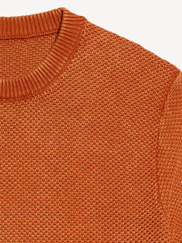 سترة ذات رقبة دائرية مغسولة من Old Navy - RUSSET MOON in Kuwait