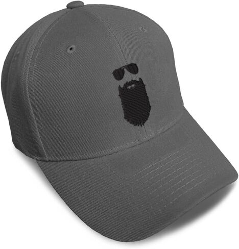 Custom Baseball Caps for Men & Women Embroidered Beard Man Sunglasses Father Father's Day Acrylic in Kuwait