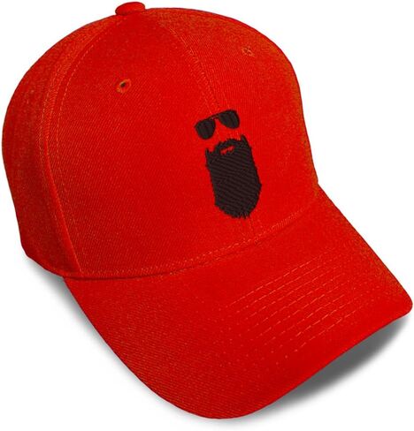 Custom Baseball Caps for Men & Women Embroidered Beard Man Sunglasses Father Father's Day Acrylic in Kuwait
