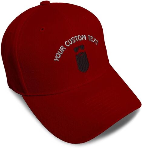 Custom Baseball Caps for Men & Women Embroidered Beard Man Sunglasses Father Father's Day Acrylic in Kuwait