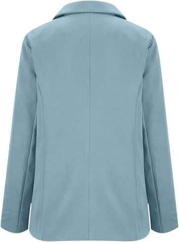 Women's Ruched 3/4 Sleeve Blazers, Lightweight Slim Fit Jackets with Padded Shoulder for Business Casual in Saudi Arabia