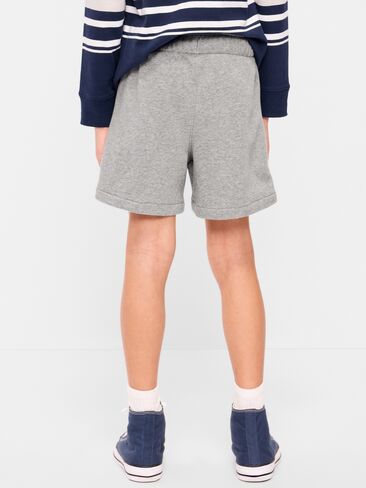 Old Navy Above Knee Logo Fleece Jogger Shorts for Boys - Gray in Kuwait