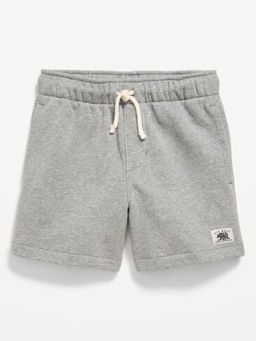 Old Navy Above Knee Logo Fleece Jogger Shorts for Boys - Gray in Kuwait
