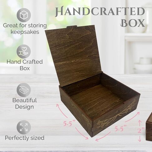 Pregnancy Announcement and Baby Keepsake Box | Spanish Pregnancy Riddle Laser Engraved Wood Box in Saudi Arabia