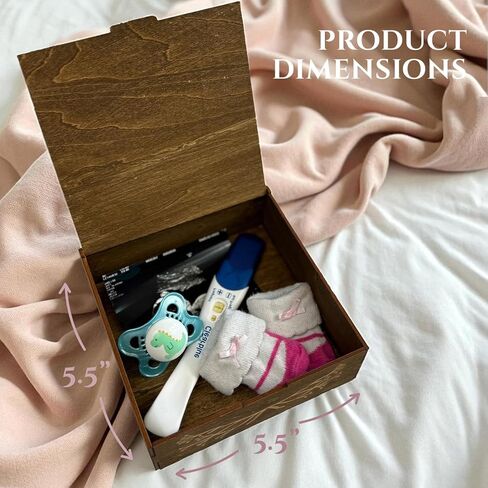 Pregnancy Announcement and Baby Keepsake Box | Spanish Pregnancy Riddle Laser Engraved Wood Box in Saudi Arabia