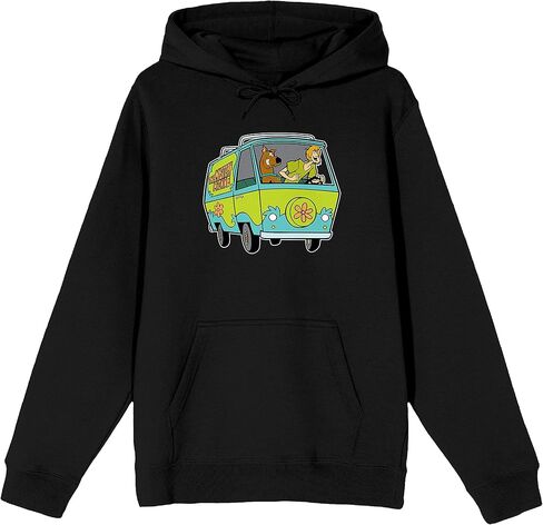 Bioworld Shaggy, Scooby, Mystery Machine Men's Black Hoodie in Saudi Arabia