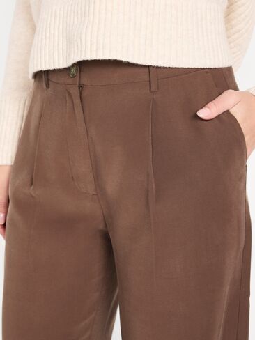 Old Navy Extra High-Waisted Drapey Trouser Super Wide-Leg Pants - Peppercorn in Saudi Arabia