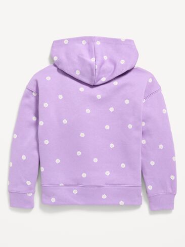 Old Navy Logo-Graphic Zip Hoodie for Girls - LILAC SHADOW in Saudi Arabia