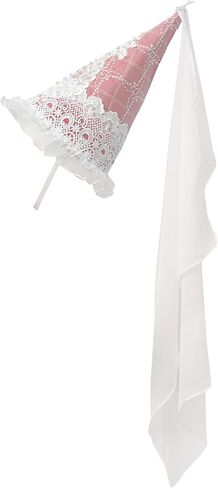 ANINECT Medieval Lace Hennin Hat with Veil, Women's Renaissance Princess Cone-Shaped Headdress in Saudi Arabia