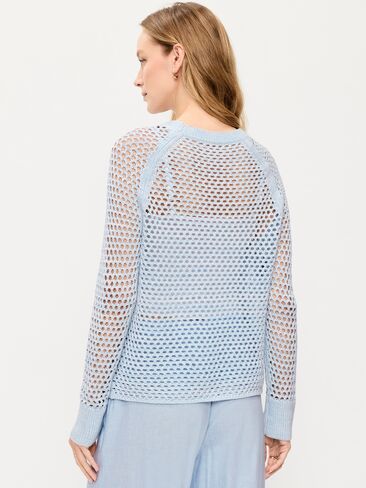 Old Navy Open-Knit Raglan Sweater - Sky Maintenance in Saudi Arabia