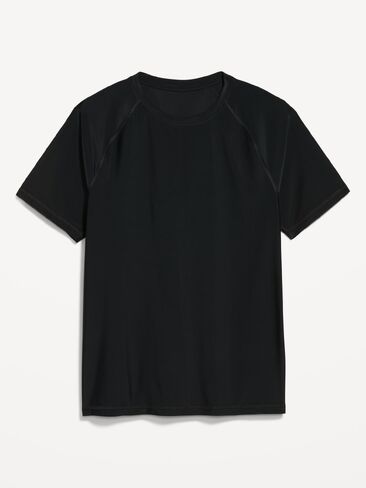 Old Navy Raglan-Sleeve Rashguard Swim Top - Black Jack in Saudi Arabia