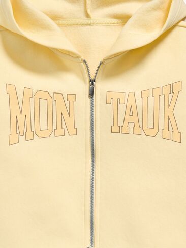 Old Navy Favorite Fleece Graphic Zip-Front Hoodie for Girls - Golden Straw in Saudi Arabia