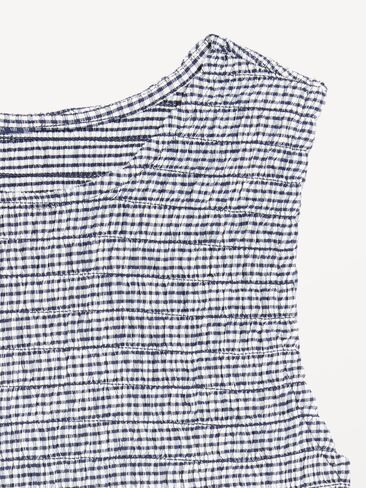 Old Navy Sleeveless Smocked Tank Top - Navy Gingham in Saudi Arabia