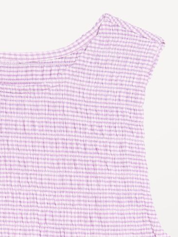 Old Navy Sleeveless Smocked Tank Top - Purple Gingham in Kuwait